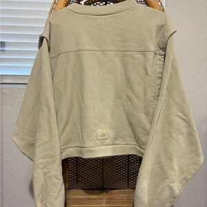 Alo Yoga Oversized Beige Sweatshirt